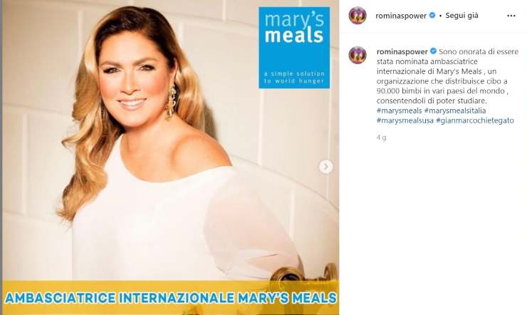 Romina Power annuncio - Solonotizie24